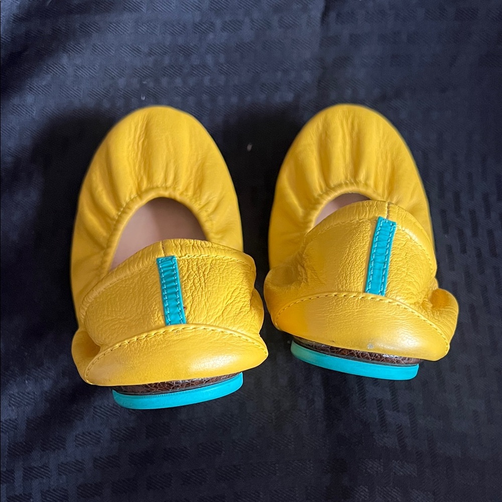 Tieks Mustard Yellow Ballet Flats - Picture 5 of 8